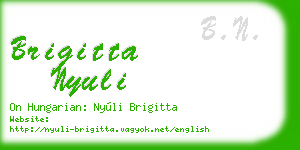 brigitta nyuli business card